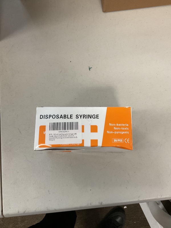 Photo 1 of 30 Pack 3ml Disposable Syringes with Needle 23Ga 1.0 inch Needle ,Luer Lock Industrial Dispensing Accessories,Individually Wrapped