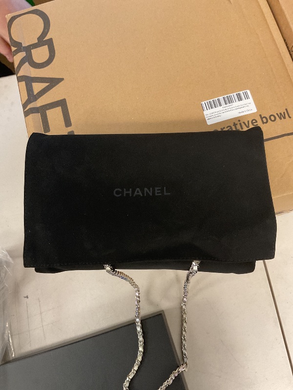 Photo 1 of CHANEL mini purse, silver, blue, yellow, purple