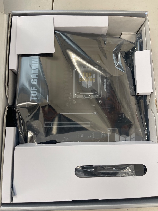 Photo 1 of ASUS TUF Gaming B850-PLUS WiFi AMD AM5 B850 ATX Motherboard, 14+2+1 80A Stages, AI Ready, DDR5, PCIe 5.0, 3X M.2, Wi-Fi 7, 2.5Gb LAN, DisplayPort, HDMI™, USB 10Gbps & 20Gbps Type-C®, BIOS Flashback™