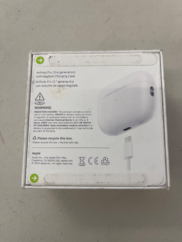 Photo 1 of Apple AirPods Pro 2 Wireless Earbuds, Active Noise Cancellation, Hearing Aid Feature, Bluetooth Headphones, Transparency, Personalized Spatial Audio, High-Fidelity Sound, H2 Chip, USB-C Charging