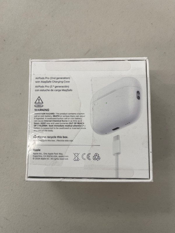 Photo 1 of Apple AirPods Pro 2 Wireless Earbuds, Active Noise Cancellation, Hearing Aid Feature, Bluetooth Headphones, Transparency, Personalized Spatial Audio, High-Fidelity Sound, H2 Chip, USB-C Charging