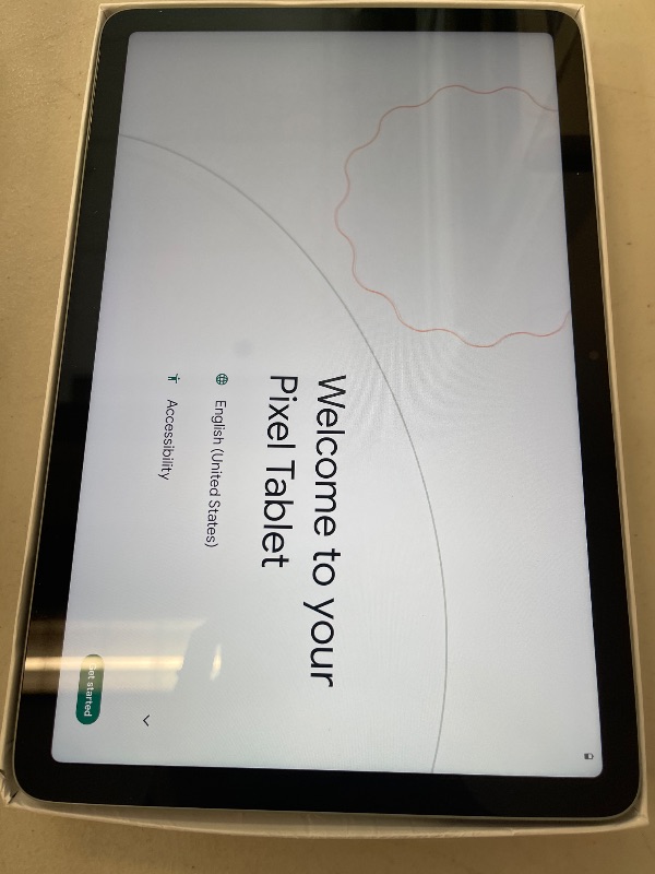 Photo 1 of Google Pixel Tablet - Android Tablet with 11-Inch Screen and Extra-Long Battery Life - Hazel - 8 GB RAM - 256 GB
