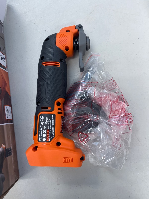 Photo 1 of BLACK + DECKER 20V MAX Oscillating Tool, MultiTool, 6-speed, Tool Only (BDCOS20B)