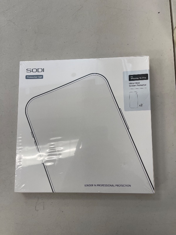 Photo 1 of SODI Screen Protector for iPhone 16 Pro 6.3" with Camera Lens Protector[High Transparency][9H Tempered Glass][No Bubble][Auto-Alignment][Anti-scatch][Case Friendly][Full Coverage], 2+2 pack