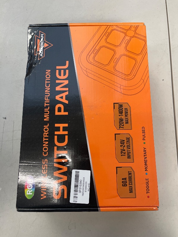 Photo 1 of Auxbeam 8 Gang Switch Panel RC-800 RGB Wireless Remote Control Range Up to 165FT Multifunction Switch Pod 3 lighting modes with Backlit Off and Auto Dimmable for RV Offroad Waterproof 2 Years Warranty