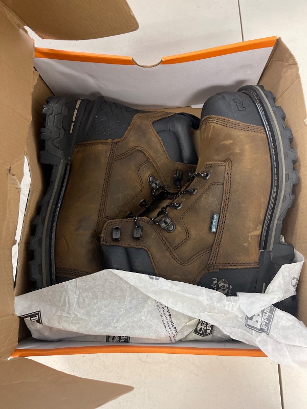 Photo 1 of Timberland PRO Men's Boondock HD 6 Inch Composite Safety Toe Waterproof Industrial Work Boot, Brown-2024 NEW, 9 M US