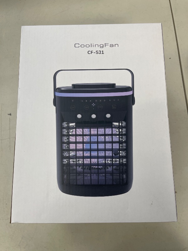 Photo 1 of Portable Air Conditioner, Evaporative Air Cooler, 2-4-8H Timer Auto-Off &Remote, Water Tank, Three ultrasonic nozzles, 3-Speed Personal Air Conditioner Cooling Fan