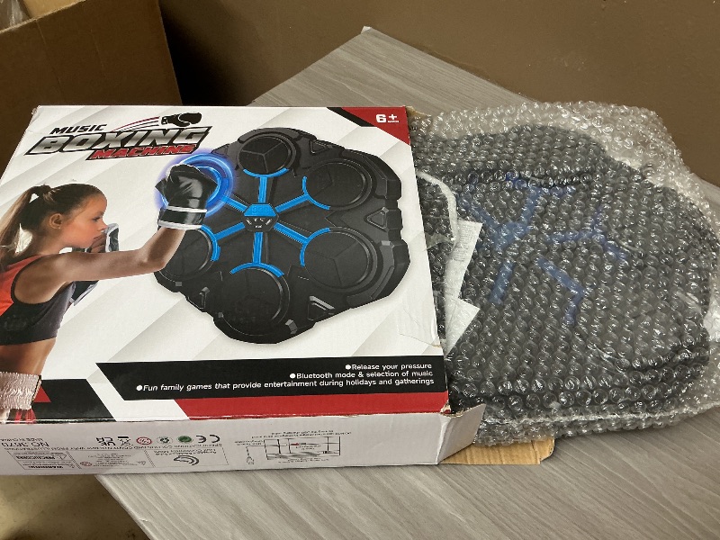 Photo 1 of Junbinwon&NP Music Boxing Machine, Intelligent Boxing Music Workout Machine with Gloves Boxing Gift for Boys Girls