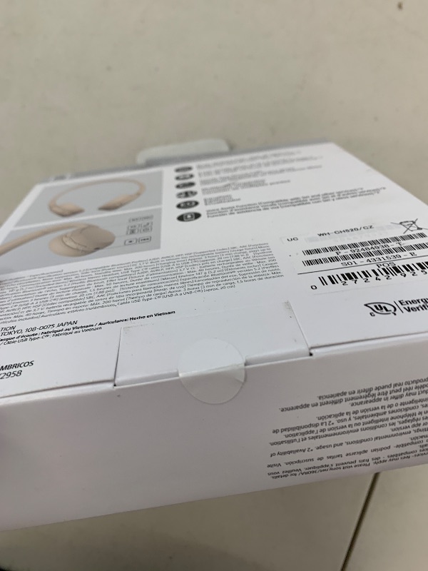 Photo 1 of Sony WH-CH520 Best Wireless Bluetooth On-Ear Headphones with Microphone for Calls and Voice Control, Up to 50 Hours Battery Life with Quick Charge Function, Includes USB-C Charging Cable - Beige