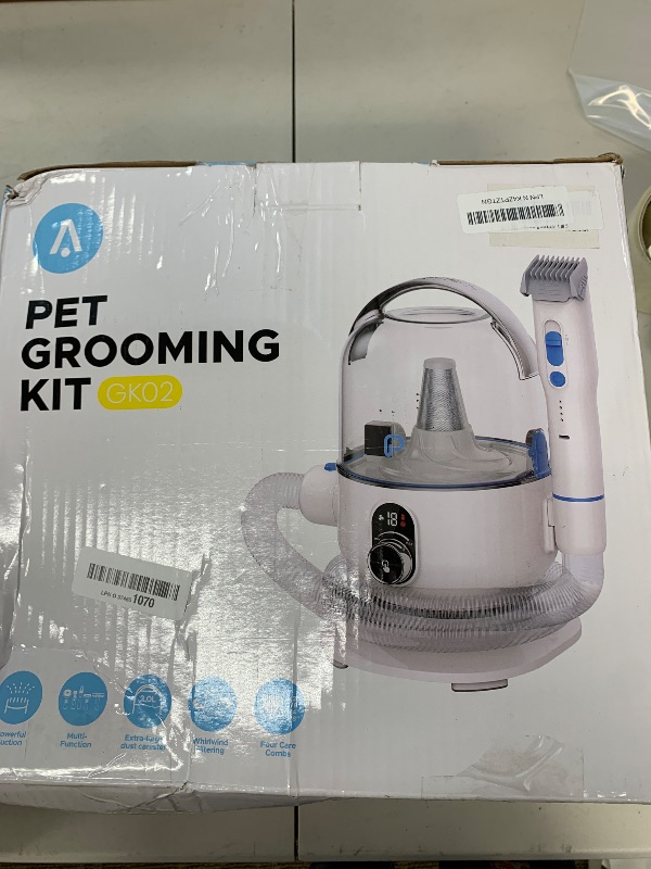 Photo 1 of ACONEE Dog Hair Vacuum & Dog Grooming Kit, 5 in-1 Pet Grooming Vacuum Suction 99% Pet Hair for Dogs Cats, 2L Large Capacity Dust Cup, Low Noise Dog Hair Vacuum for Shedding Pet Hair