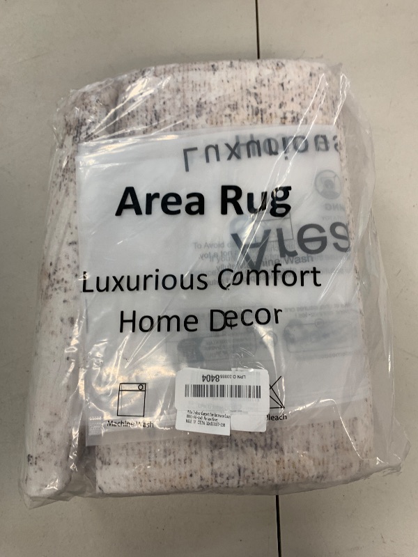 Photo 1 of WondRg 3x8 Washable Runner Rug Beige Grey Neutral Abstract Hallway Kitchen Living Room Bedroom Non Slip Throw Rug Soft Low Pile Indoor Carpet for Entrance Laundry Bathroom
