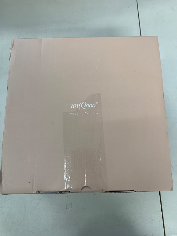 Photo 1 of UNIQOOO Clear Acrylic Card Box w/Slot, Thick DIY Wedding Box Blank No Print, Large 10x10x5.5 in, for Reception Decoration Fundraiser Money Box Election Ballot Graduation Keepsake Party Favor