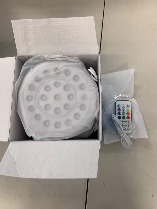Photo 1 of Pool Light, Rechargeable Smart Magnetic Underwater Floating Lights with Remote Control & APP, 4000mAh 300+ Dimmable IP68 Waterproof Light for Above/In Ground Swimming Pools, Ponds, Bathtubs, Party