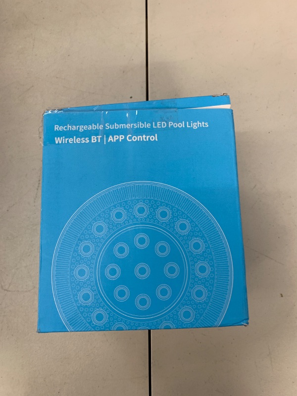 Photo 1 of Pool Light, Rechargeable Smart Magnetic Underwater Floating Lights with Remote Control & APP, 4000mAh 300+ Dimmable IP68 Waterproof Light for Above/In Ground Swimming Pools, Ponds, Bathtubs, Party