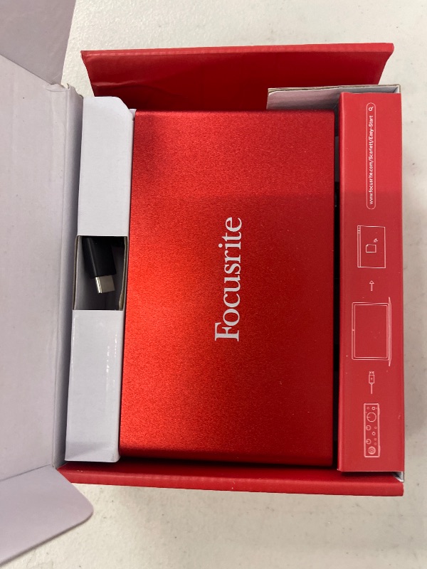Photo 1 of Focusrite Scarlett Solo 3rd Gen USB Audio Interface, for the Guitarist, Vocalist, Podcaster or Producer ? High-Fidelity, Studio Quality Recording, and All the Software You Need to Record