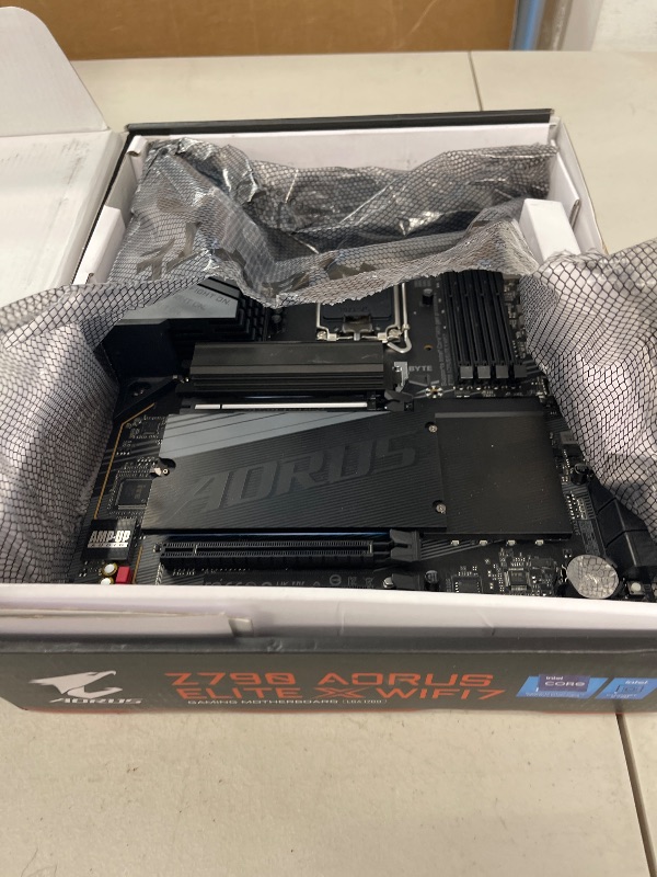 Photo 1 of GIGABYTE Z790 AORUS Elite X WIFI7 (LGA 1700/ Intel/ Z790 X/ATX/ DDR5/ 4* M.2/ PCIe 5.0/ USB 3.2 Type-C/Wi-Fi 7/2.5GbE LAN/Q-Flash Plus/EZ-Latch Plus/Motherboard)