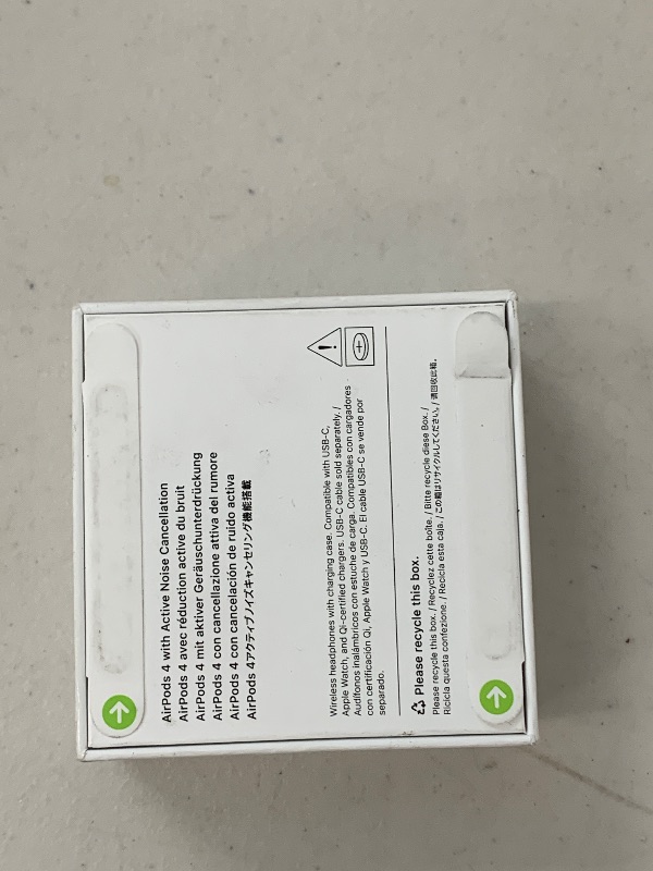 Photo 1 of Apple AirPods 4 Wireless Earbuds, Bluetooth Headphones, with Active Noise Cancellation, Adaptive Audio, Transparency Mode, Personalized Spatial Audio, USB-C Charging Case, Wireless Charging, H2 Chip