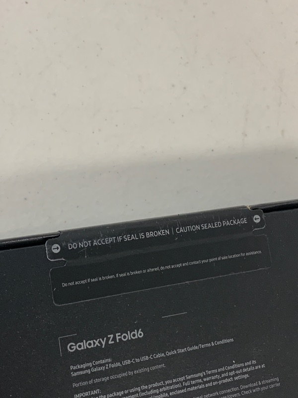 Photo 1 of Samsung Galaxy Z Fold 6, 256GB Unlocked Android Smartphone, Circle to Search, Hands-Free Interpreter, AI Photo Edits, Foldable Display for Multitasking, 2024, US 1 Yr Warranty, Silver Shadow