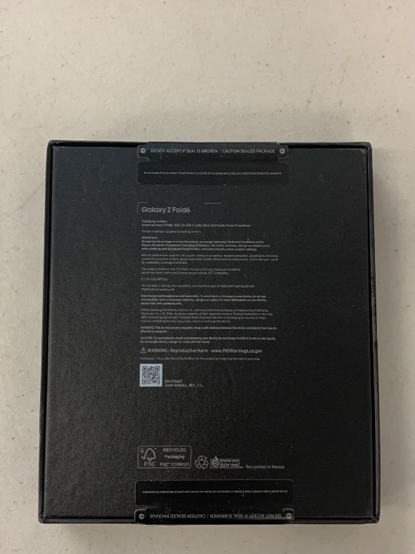 Photo 1 of Samsung Galaxy Z Fold 6, 256GB Unlocked Android Smartphone, Circle to Search, Hands-Free Interpreter, AI Photo Edits, Foldable Display for Multitasking, 2024, US 1 Yr Warranty, Silver Shadow