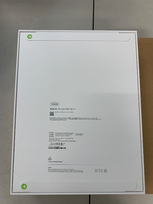 Photo 1 of Apple iPad Air 13-inch with M3 chip Built for Apple Intelligence, Liquid Retina Display, 128GB, 12MP Front/Back Camera, Wi-Fi 6E, Touch ID, All-Day Battery Life — Space Gray