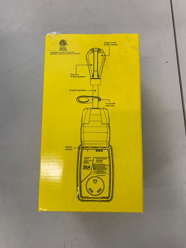 Photo 1 of labwork RV Surge Protector 30 Amp 5000 Joues RV Circuit Analyzer Surge Guard RV Electrical Protection with Cover Indicator and RV Voltage Protector for Camper Orange