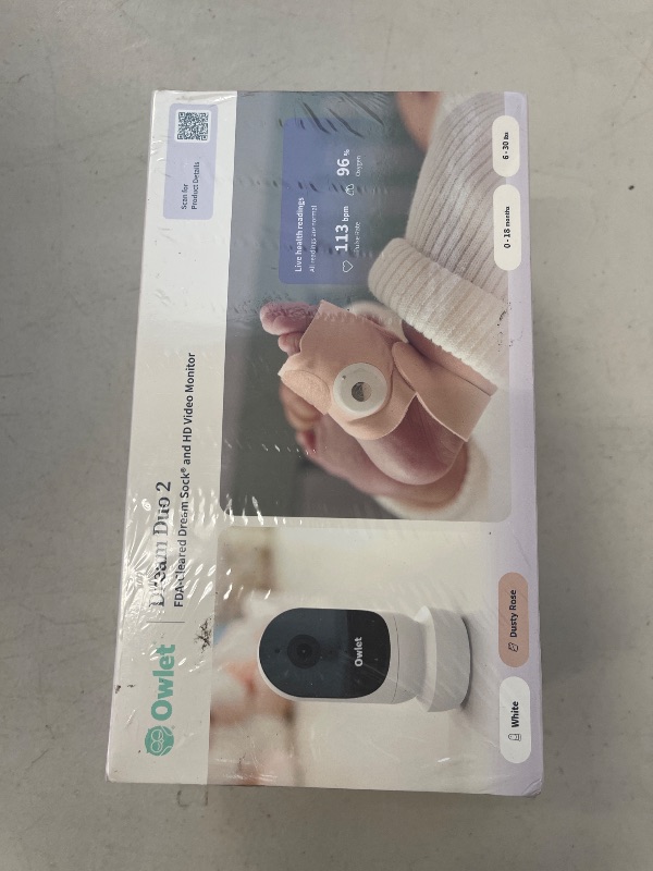 Photo 1 of Owlet® Dream Duo Smart Baby Monitor: FDA-Cleared Dream Sock® Plus Owlet Cam 2- Tracks & Notifies for Pulse Rate & Oxygen While Viewing Baby in 1080p HD WiFi Video