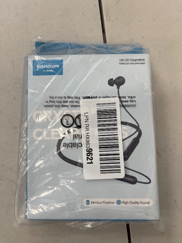 Photo 1 of Soundcore by Anker Life U2i Wireless Neckband Headphones, 10mm Drivers with BassUp Technology, 24H Playtime, AI-Enhanced Calls, Foldable and Lightweight, IPX5 Water-Resistant, Secure Fit, Bluetooth 5