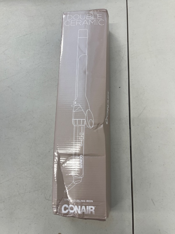 Photo 1 of Conair Double Ceramic Long Barrel 1-Inch XL Curling Iron, 1.0" Extra Long Barrel Produces Classic Curls – for use on Medium and Long Hair