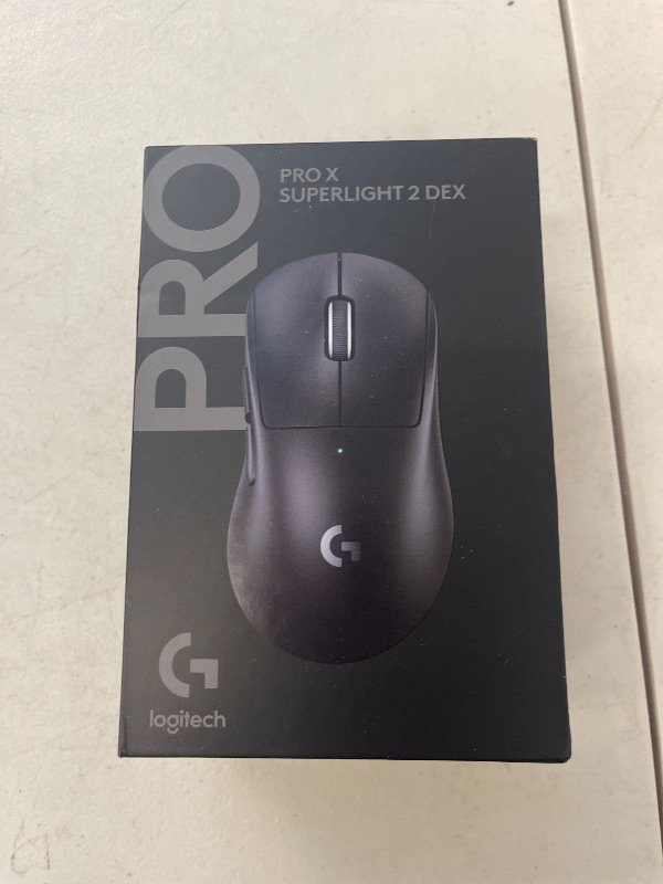 Photo 1 of Logitech G PRO X Superlight 2 DEX Wireless Gaming Mouse, 60g pro-Grade Right-Handed Mouse with 5 programmable Buttons, USB-C Charging, 44k DPI Sensor, up to 8 kHz Polling for PC/Mac - Black