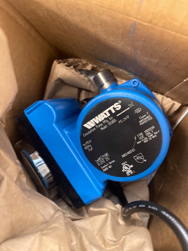 Photo 1 of Watts Heat H2O Hot Water Recirculation System w/Programmable Timer, Instant Hot Water, 3 Year Warranty, Pump, 2 Adapters, Sensor Valve, Mounting Screws, 2 Supply Lines, Easy DIY Install (0955805)