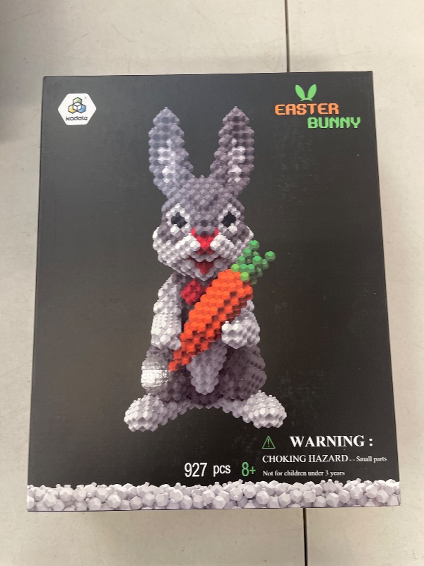 Photo 1 of KADELE Easter Bunny Building Animal Sets, Extremely Challenging STEM Building Blocks Decor for Adults Kids, Micro 3D Educational Toys for Boys Girls Ages 8 and Up (927 Pieces)