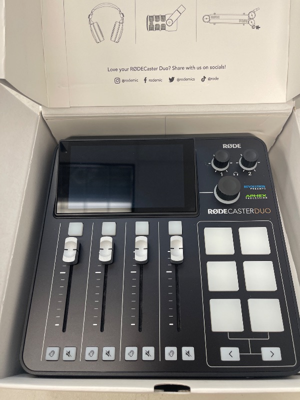 Photo 1 of RØDE RØDECaster Duo All-in-One Production Solution for Podcasting, Streaming, Music Production and Content Creation