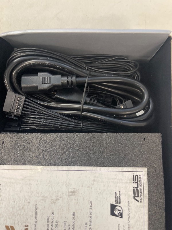 Photo 1 of ASUS TUF Gaming 1000W Gold (1000 Watt, ATX 3.0 Compatible Fully Modular Power Supply, 80+ Gold Certified, Military-Grade Components, Dual Ball Bearing, Axial-tech Fan, PCB Coating, 10 Year Warranty)
