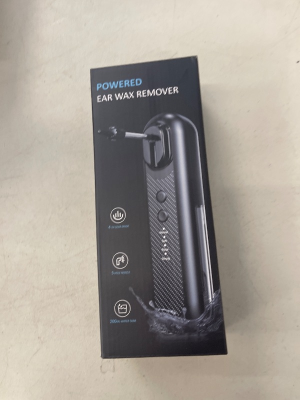 Photo 1 of Electric Ear Wax Removal, Upgraded Ear Irrigation Flushing System, 4 Modes Water Powered Ear Wax Cleaner, Rechargeable Ear Cleaner with 7 Pcs Ear Pick Earwax Removal Kit