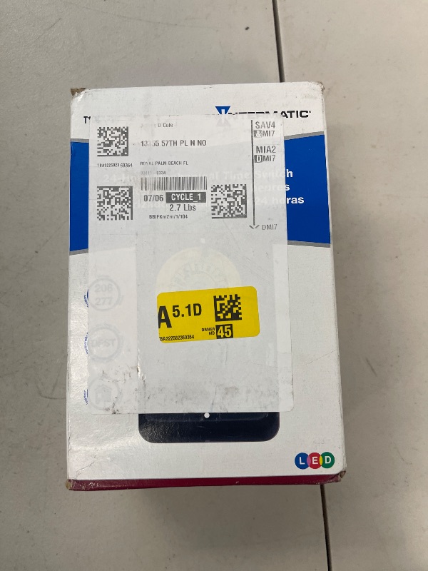 Photo 1 of Intermatic T104 24-Hour Mechanical Timer Switch - 208–277 VAC, DPST, Indoor Metal Enclosure, Heavy-Duty, Manual Override, 40 Amp - Ideal for Lights, Pumps, Fans, and HVAC Systems