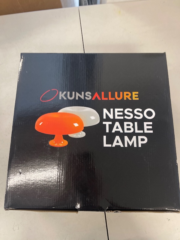 Photo 1 of OkunsAllure Orange Mushroom Lamp with 3 Lighting Modes - Attractive Funky Unique Lamps for Kids Bedroom - Dimmable 70s Retro Mid Century Vintage Collection Donut Lamp for Bedroom