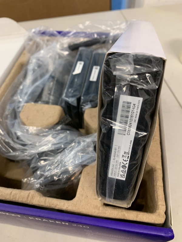 Photo 1 of NZXT Kraken 240 - RL-KN-240-B1 - 240mm AIO CPU Liquid Cooler - Customizable 1.54" Square LCD Display for Images, Performance Metrics and More - High-Performance Pump - 2 x F120P Fans - Black