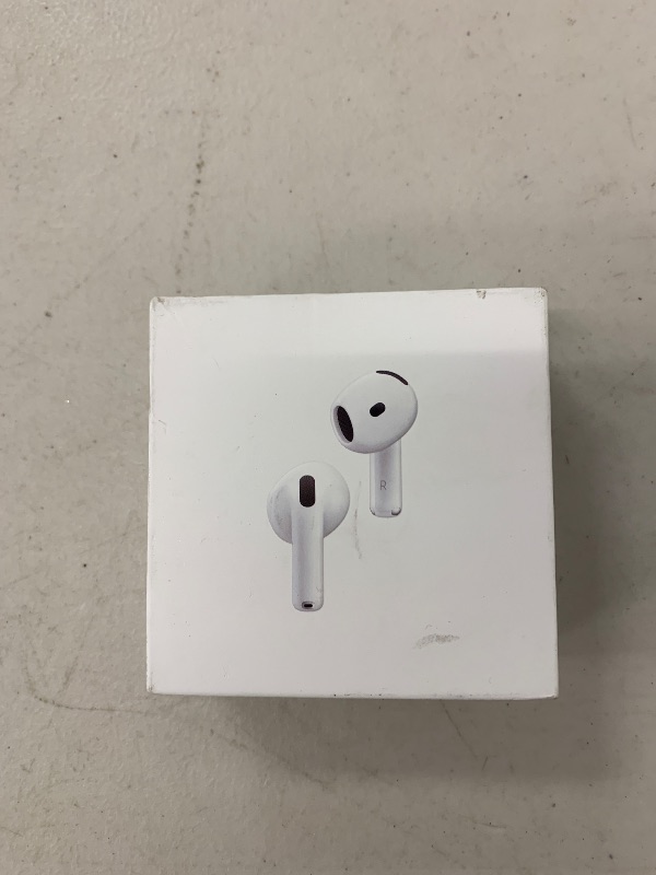 Photo 1 of Apple AirPods 4 Wireless Earbuds, Bluetooth Headphones, with Active Noise Cancellation, Adaptive Audio, Transparency Mode, Personalized Spatial Audio, USB-C Charging Case, Wireless Charging, H2 Chip