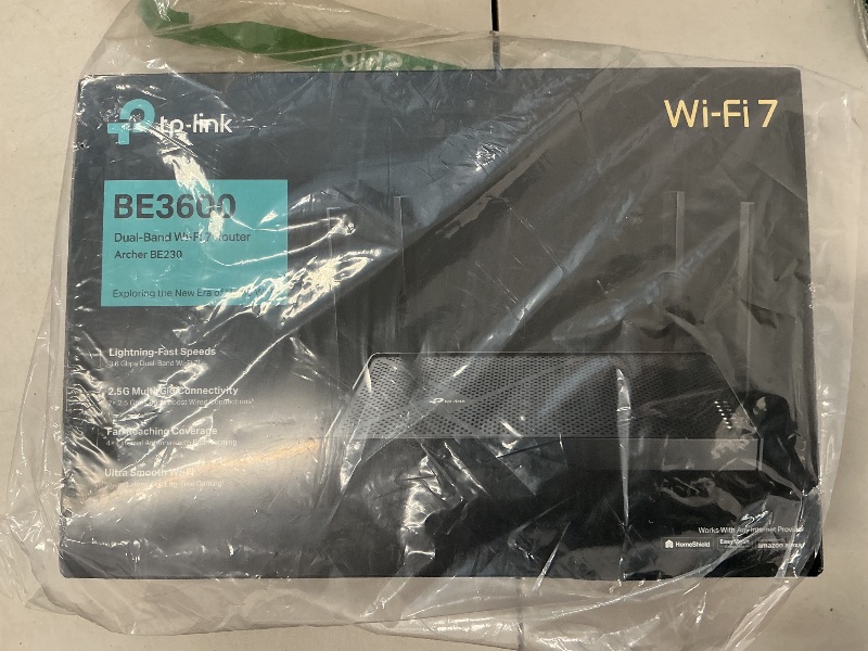 Photo 1 of TP-Link Dual-Band BE3600 Wi-Fi 7 Router Archer BE230 | 4-Stream | 2×2.5G + 3×1G Ports, USB 3.0, 2.0 GHz Quad Core, 4 Antennas | VPN, EasyMesh, HomeShield, MLO, Private IOT | Free Expert Support