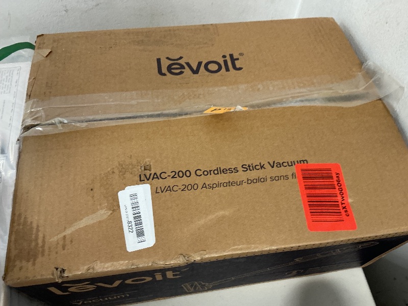 Photo 1 of LEVOIT Cordless Vacuum Cleaner, Stick Vac with Tangle-Resistant Design, Up to 50 Minutes, Powerful Suction, Rechargeable, Lightweight, and Versatile for Carpet, Hard Floor, Pet Hair, LVAC-200