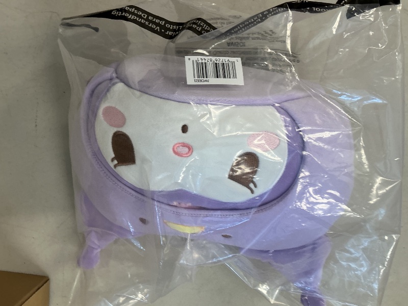 Photo 1 of Jazwares Costume Play Hello Kitty and Friends Official Kuromi Plush Pail Accessory - 12-Inch Embroidered Treat Pail with Character Design and Carry Handle