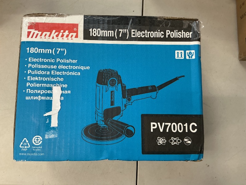 Photo 1 of Makita PV7001C 7'' Vertical Polisher , Blue