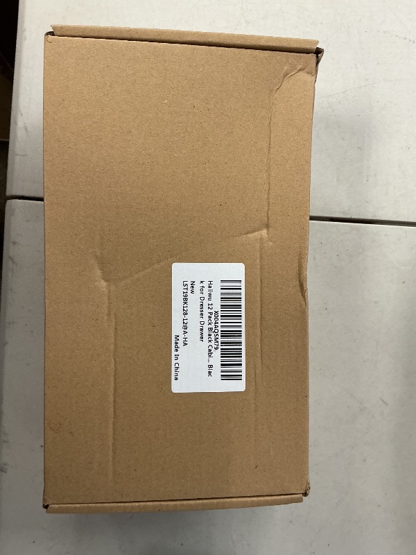 Photo 1 of Haliwu 12 Pack 5 Inch Black Cabinet Pulls Matte Black Drawer Handles Square 2 Tone Hardware for Kitchen Cupboard