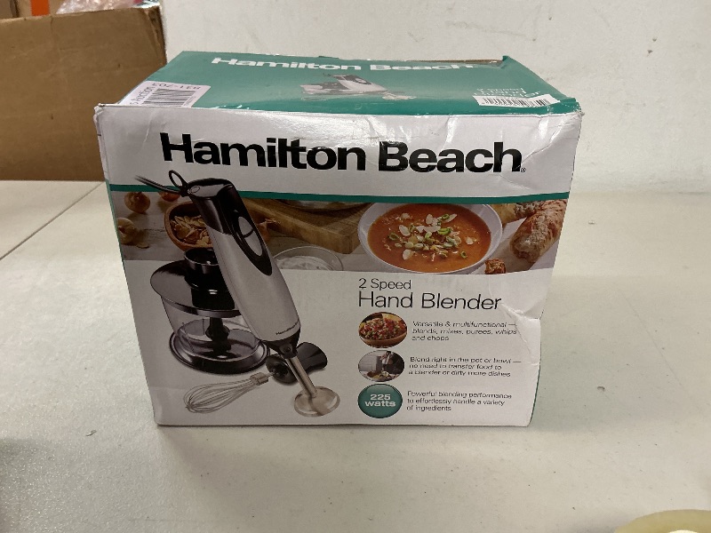Photo 1 of Hamilton Beach 59765 2 Speed Hand Blender with Chopping Bowl