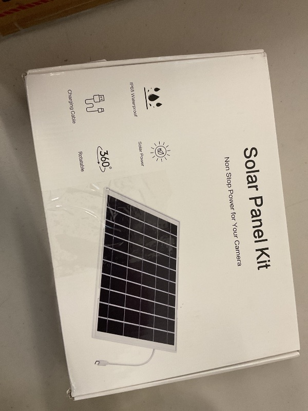 Photo 1 of honecumi 6V 8W Solar Panel Charger for Security Cameras, Phones, and Power Banks – 3-in-1 Cable (USB-C/Micro USB/DC), Portable Solar Panel for Home and Outdoor Use,IP65,13.1FT Charging Cable