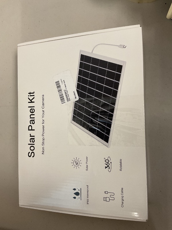 Photo 1 of honecumi 6V 8W Solar Panel Charger for Security Cameras, Phones, and Power Banks – 3-in-1 Cable (USB-C/Micro USB/DC), Portable Solar Panel for Home and Outdoor Use,IP65,13.1FT Charging Cable