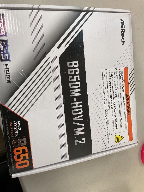 Photo 1 of ASRock B650M-HDV/M.2 Supports AMD Socket AM5 Ryzen 7000 Series Processors