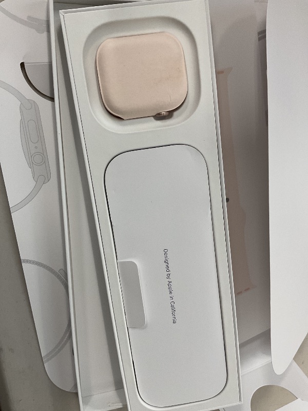 Photo 1 of Apple Watch Series 10 [GPS 42mm case] Smartwatch with Rose Gold Aluminium Case with Light Blush Sport Band - S/M. Fitness Tracker, ECG App, Always-On Retina Display, Water Resistant