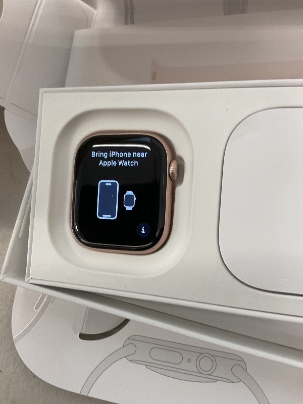 Photo 1 of Apple Watch Series 10 [GPS 42mm case] Smartwatch with Rose Gold Aluminium Case with Light Blush Sport Band - S/M. Fitness Tracker, ECG App, Always-On Retina Display, Water Resistant
