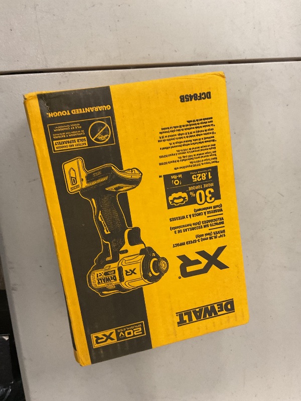 Photo 1 of DEWALT 20V MAX XR Impact Driver, Brushless, 1/4", 3-Speed, Bare Tool Only (DCF845B)
